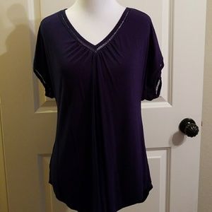 Navy blue v neck